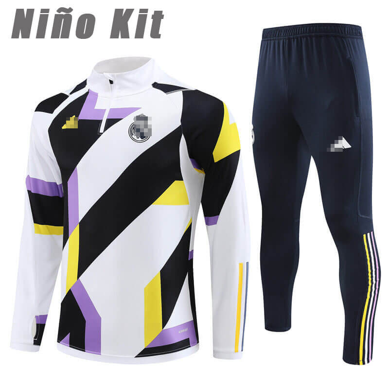 Sudadera Entrenamiento Real Madrid 2023/2024 Niño Kit Policromo